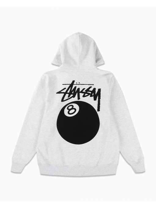 8 Ball Fleece White Hoodie