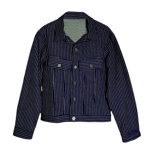 Access Hollywood Scott Evans Striped Blue Jacket