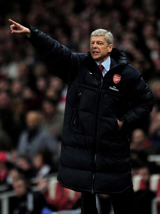 Arsene Wenger Long Black Puffer Coat