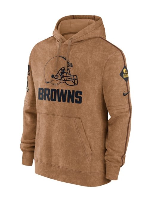 Cleveland Browns Salute To Service Brown Hoodie