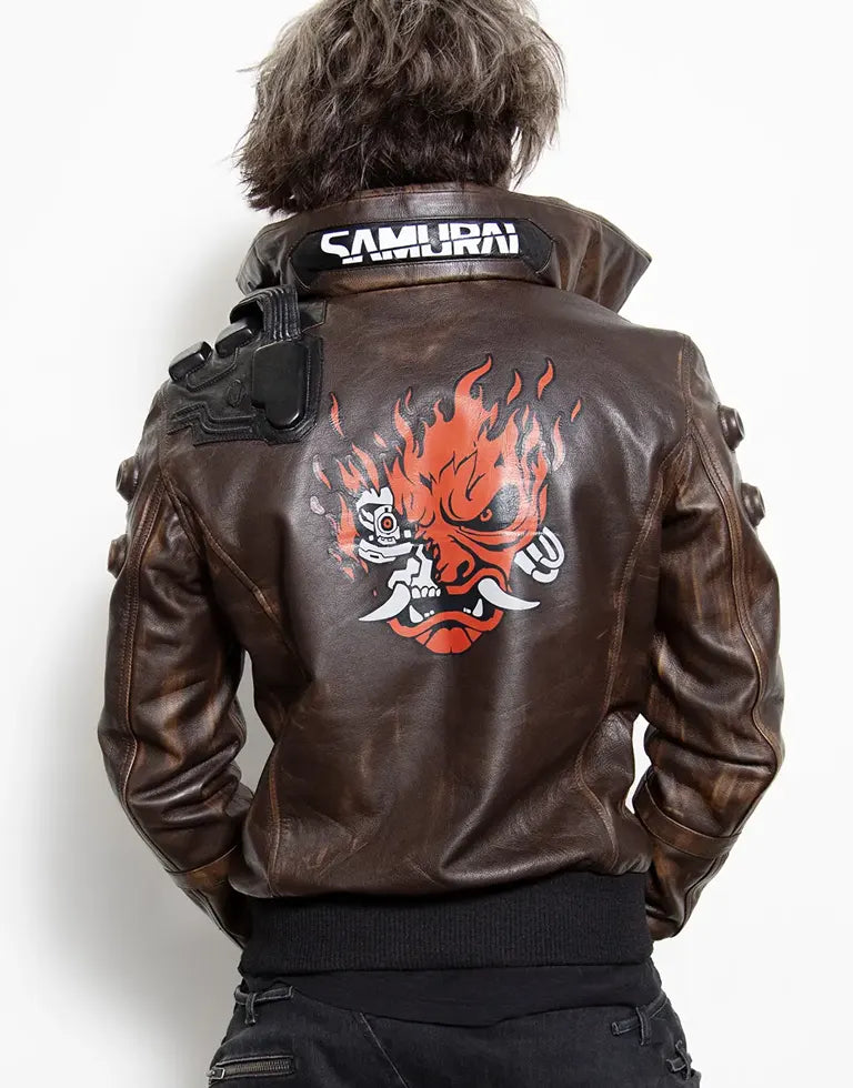 Cyberpunk Samurai Brown Jacket
