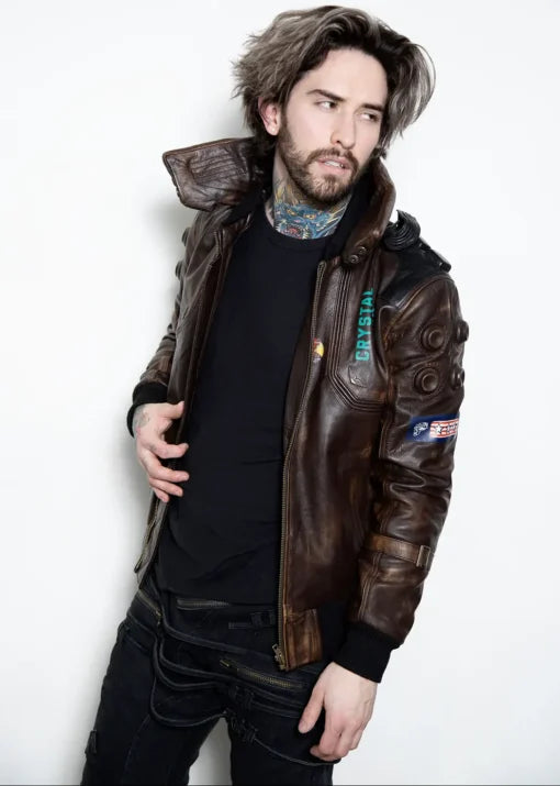 Cyberpunk Samurai Brown Jacket
