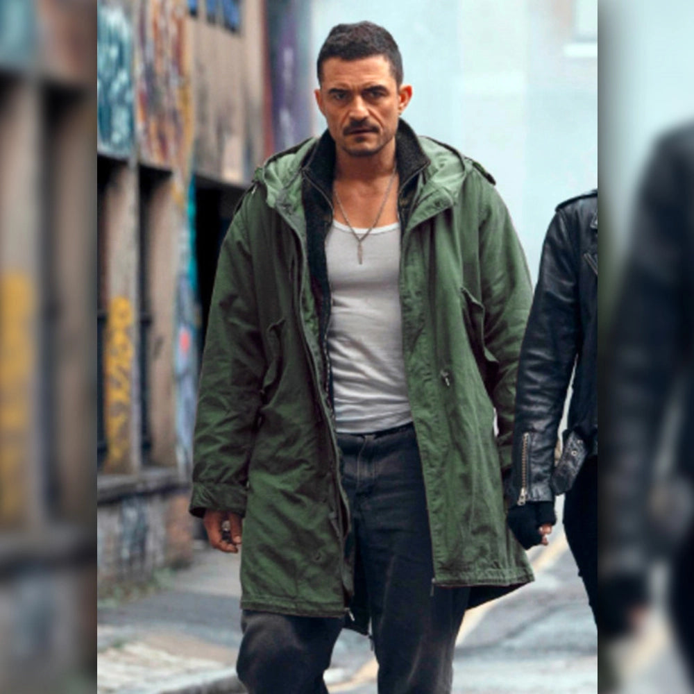 Deep Cover Orlando Bloom Green Coat