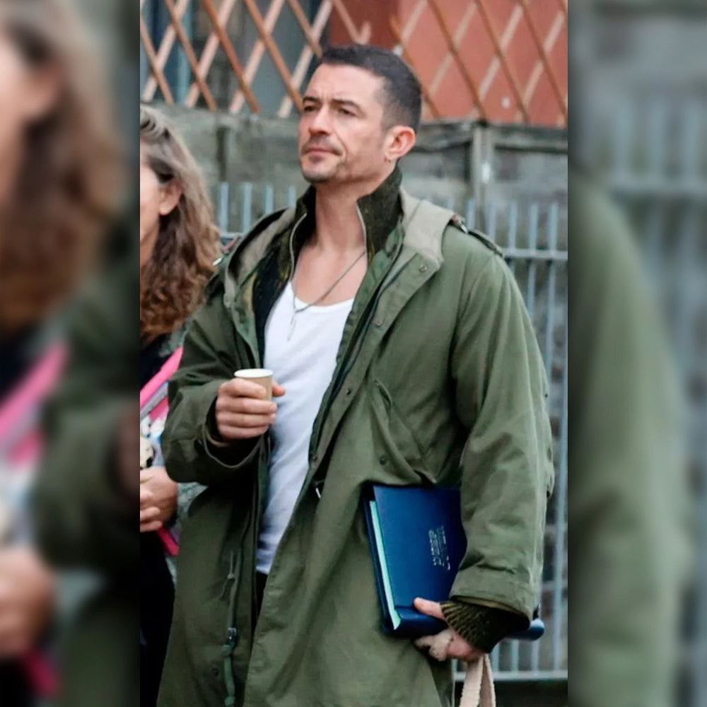 Deep Cover Orlando Bloom Green Coat