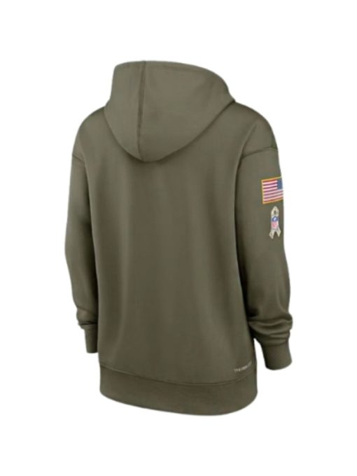 Eagles NFL Salute To Service Olive Green Hoodie