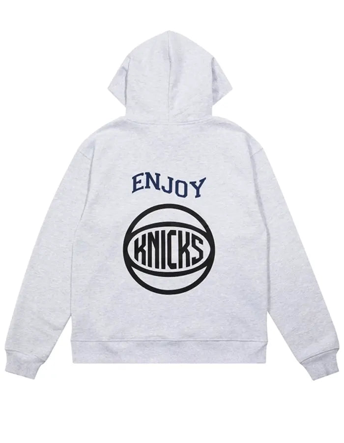 Enjoy Basketball x New York Knicks Grey Hoodie