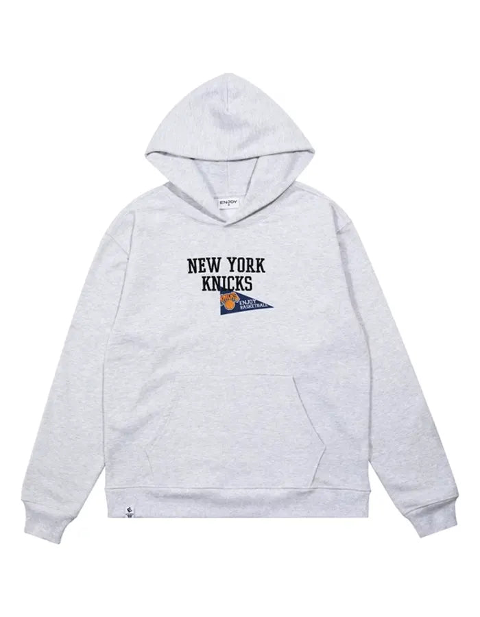 Enjoy Basketball x New York Knicks Grey Hoodie