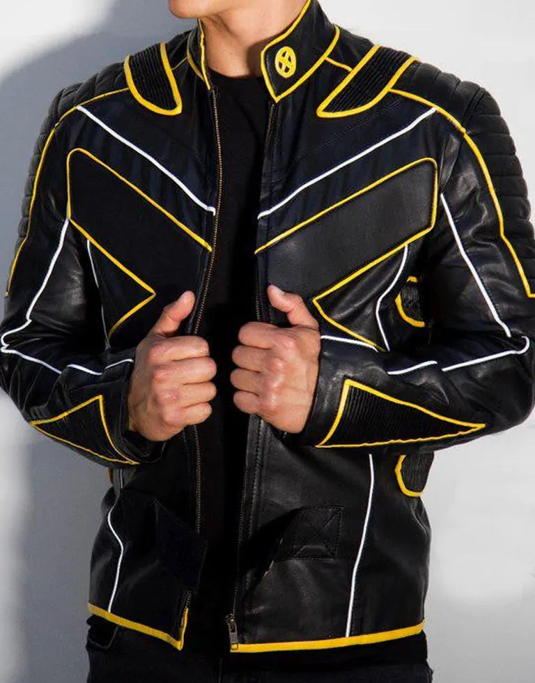 Hugh Jackman Wolverine Leather Black Jacket