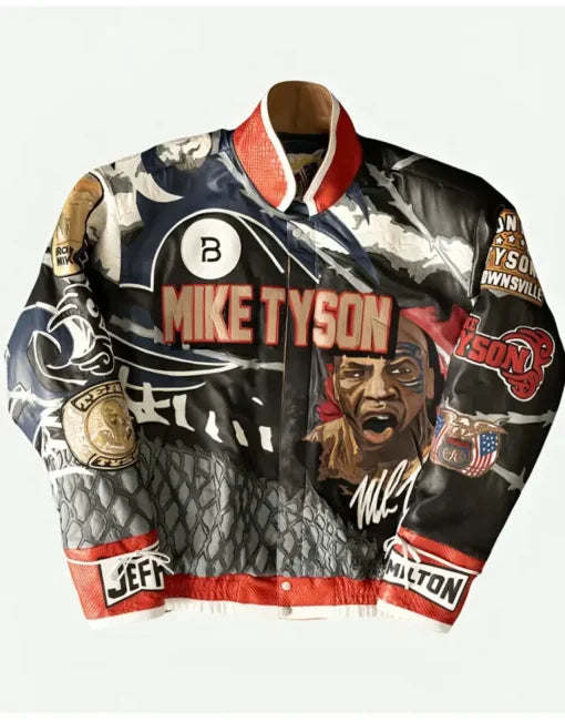Iron Mike Tyson Faux Leather Jacket