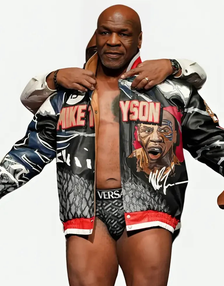 Iron Mike Tyson Faux Leather Jacket