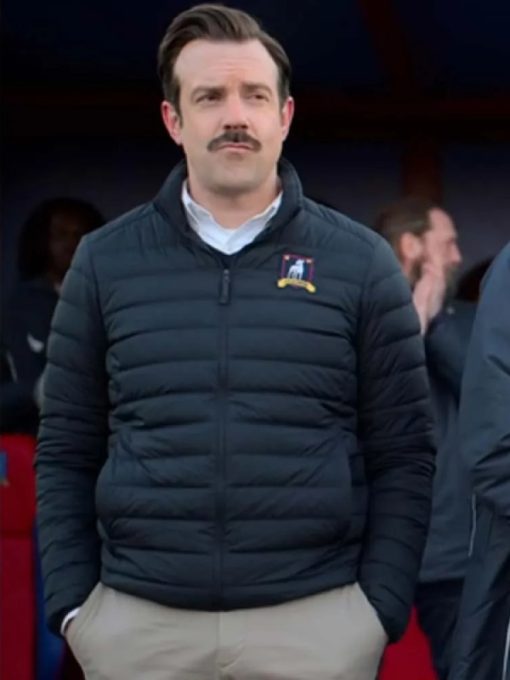 Jason Sudeikis Ted Lasso Puffer Parachute Jacket