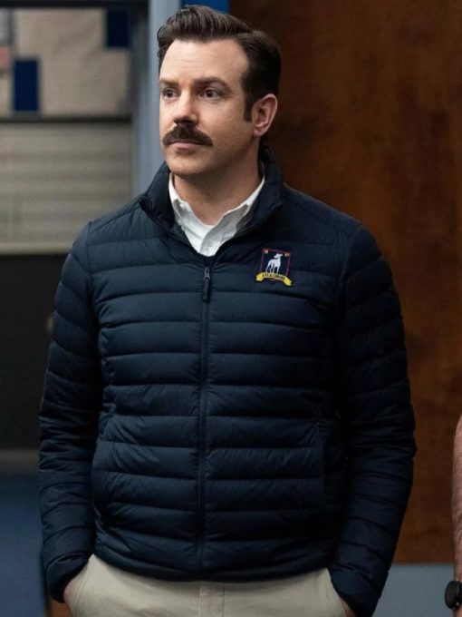 Jason Sudeikis Ted Lasso Puffer Parachute Jacket