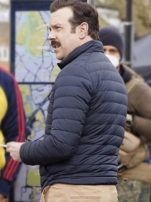 Jason Sudeikis Ted Lasso Puffer Parachute Jacket