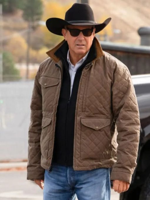 Kevin Costner John Dutton Yellowstone S04 Quilted Cotton Jacket