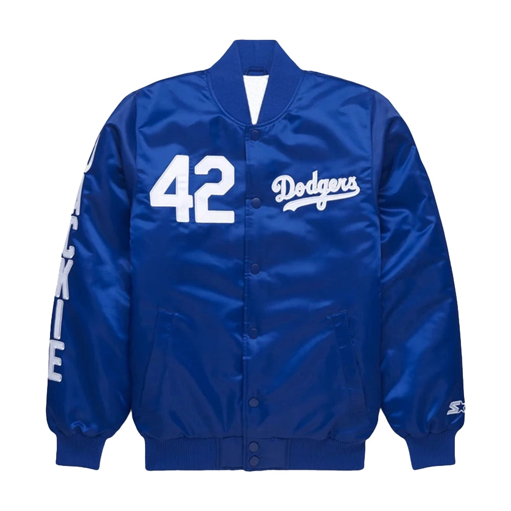 Los Angeles Dodgers 42 Satin Jacket