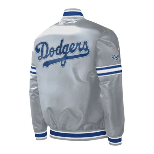 Los Angeles Dodgers Gray Satin Jacket
