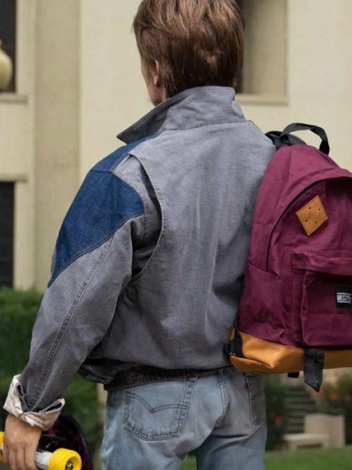 Marty Mcfly Denim Grey and Blue Jacket