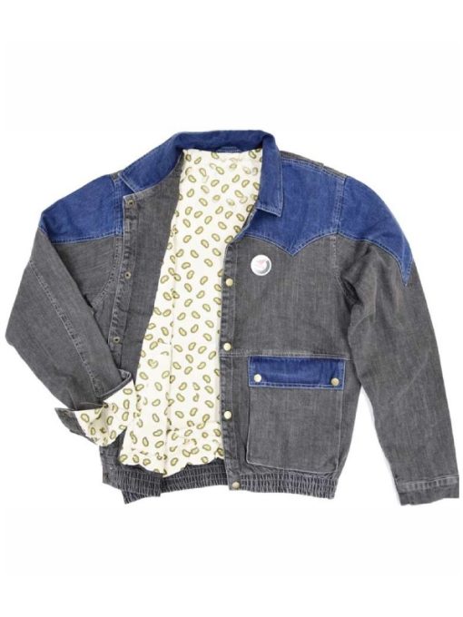 Marty Mcfly Denim Grey and Blue Jacket