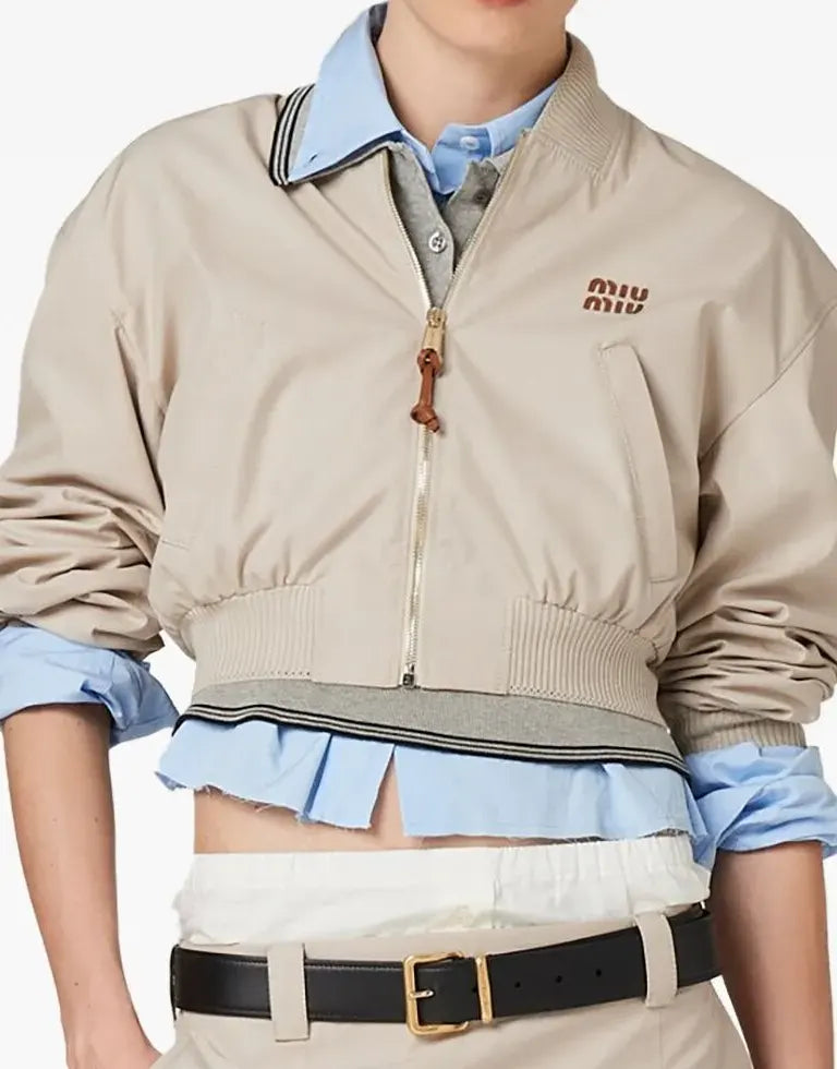 Miu Miu Bomber Beige Jacket