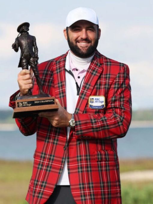 RBC Heritage Scheffler Plaid Red Jacket