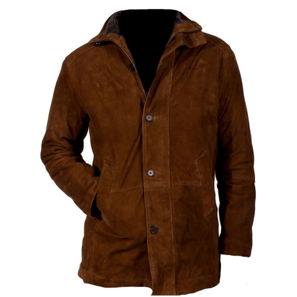 Robert Taylor Sheriff Suede Brown Jacket
