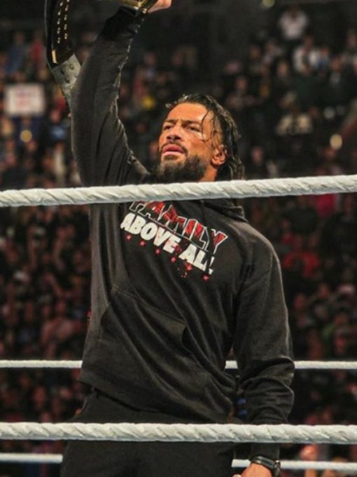 Roman Reigns Family Above All Black Hoodie