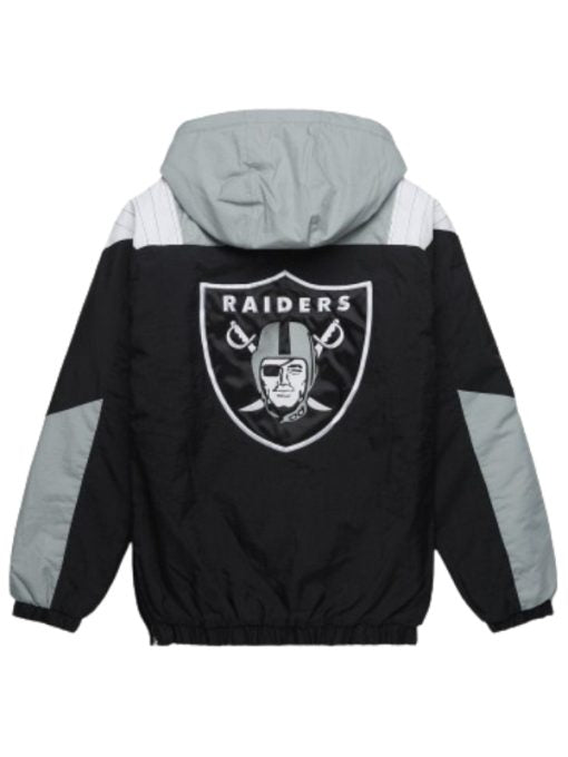 Starter Raiders Pullover Black White & Grey Jacket
