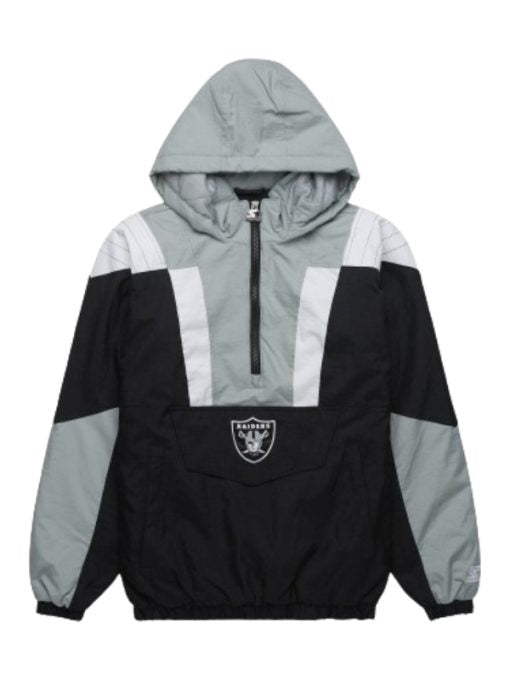 Starter Raiders Pullover Black White & Grey Jacket