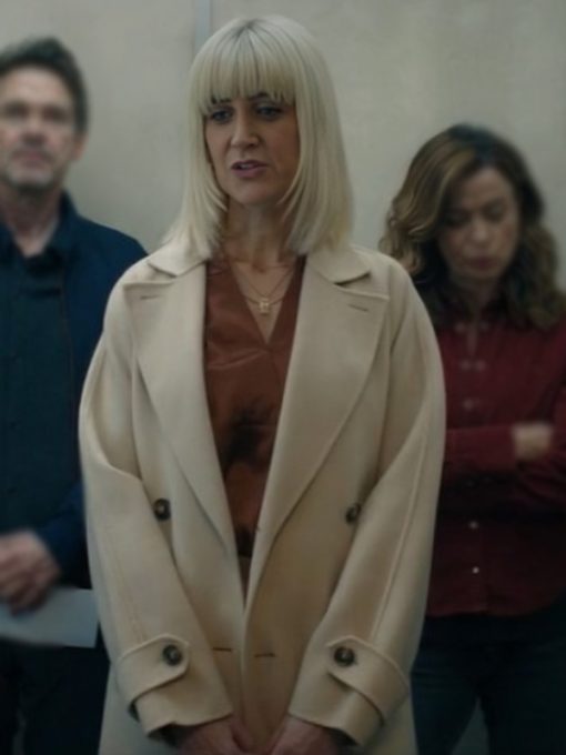 The Crow Girl 2025 Katherine Kelly Trench Beige Coat