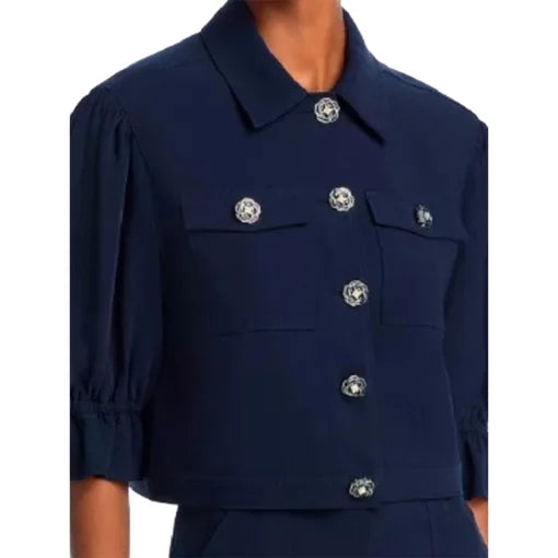 The View 2025 Joy Behar Crop Cotton Jacket