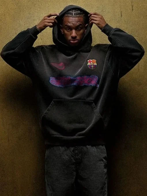 Travis Scott Barcelona Black Hoodie