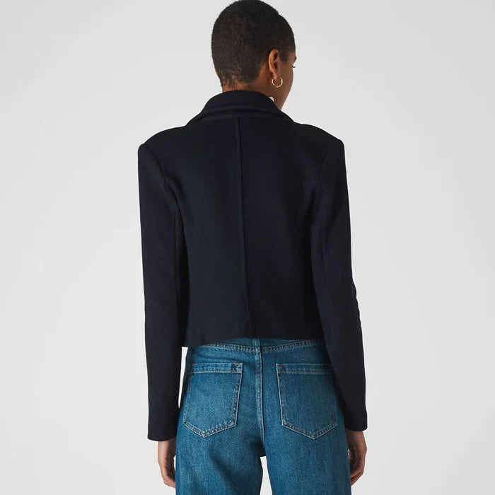 Whistles Jersey Navy Jacket