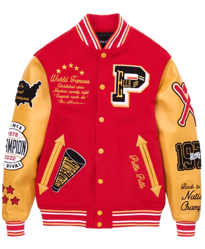 World Famous Men Varsity Red Jacket