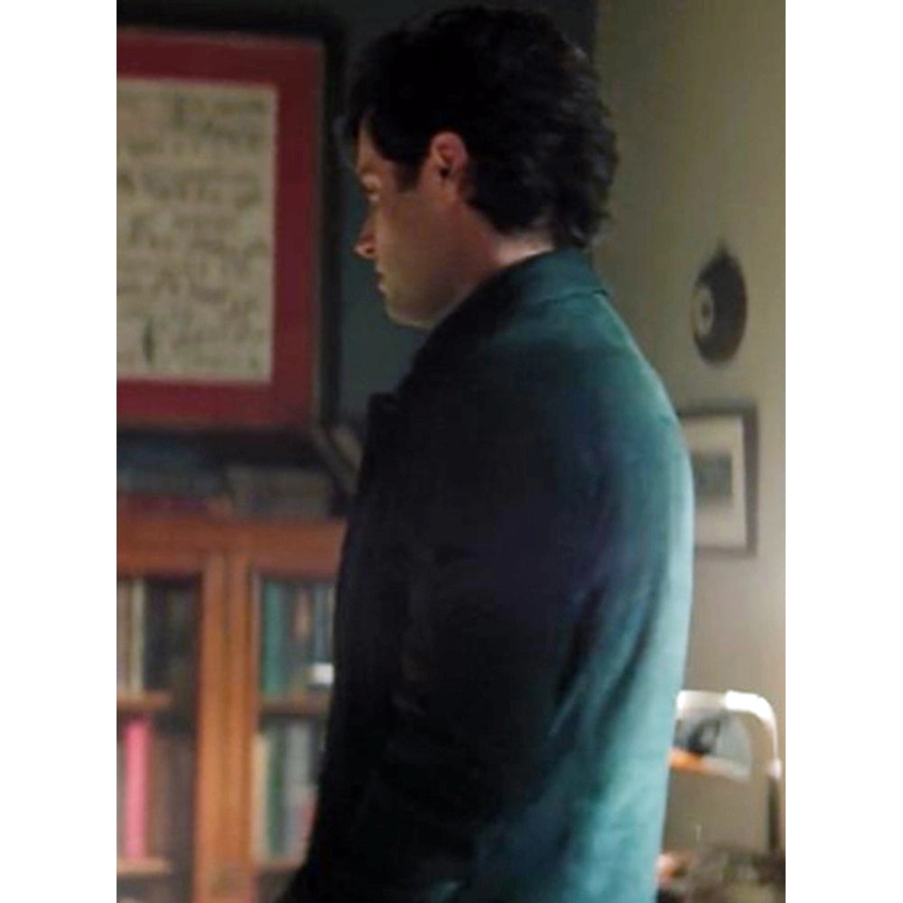 YOU S05 Penn Badgley Suede Leather Jacket