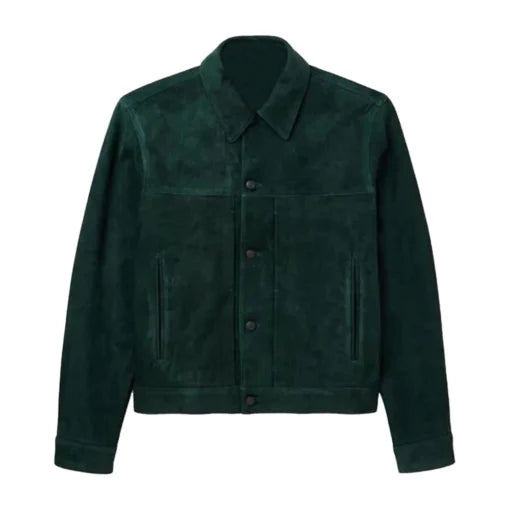 YOU S05 Penn Badgley Suede Leather Jacket