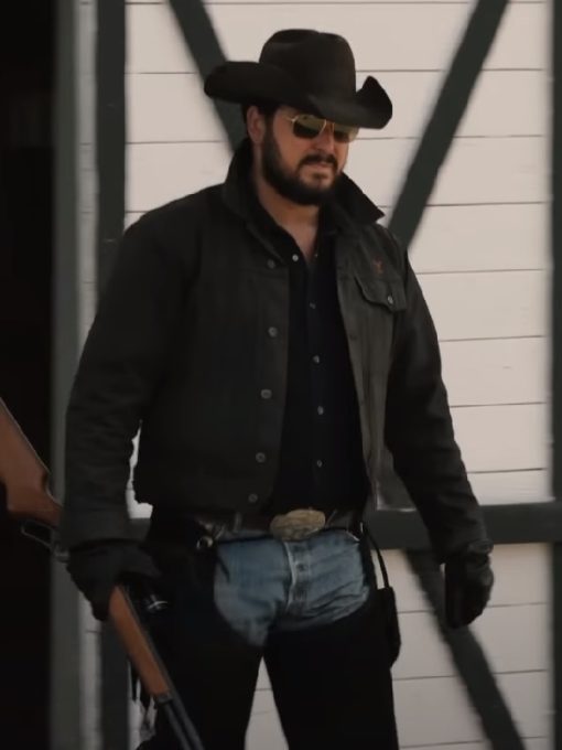 Yellowstone Rip Wheeler Season 05 Black Jacket